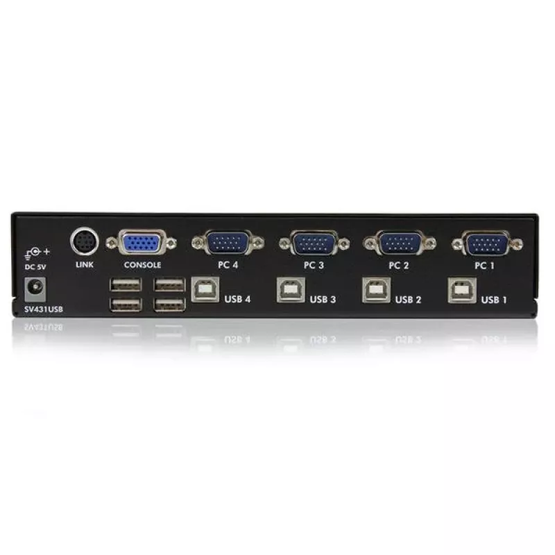 StarTech.com 4-portový profesionálny VGA USB KVM prepínač s hubom