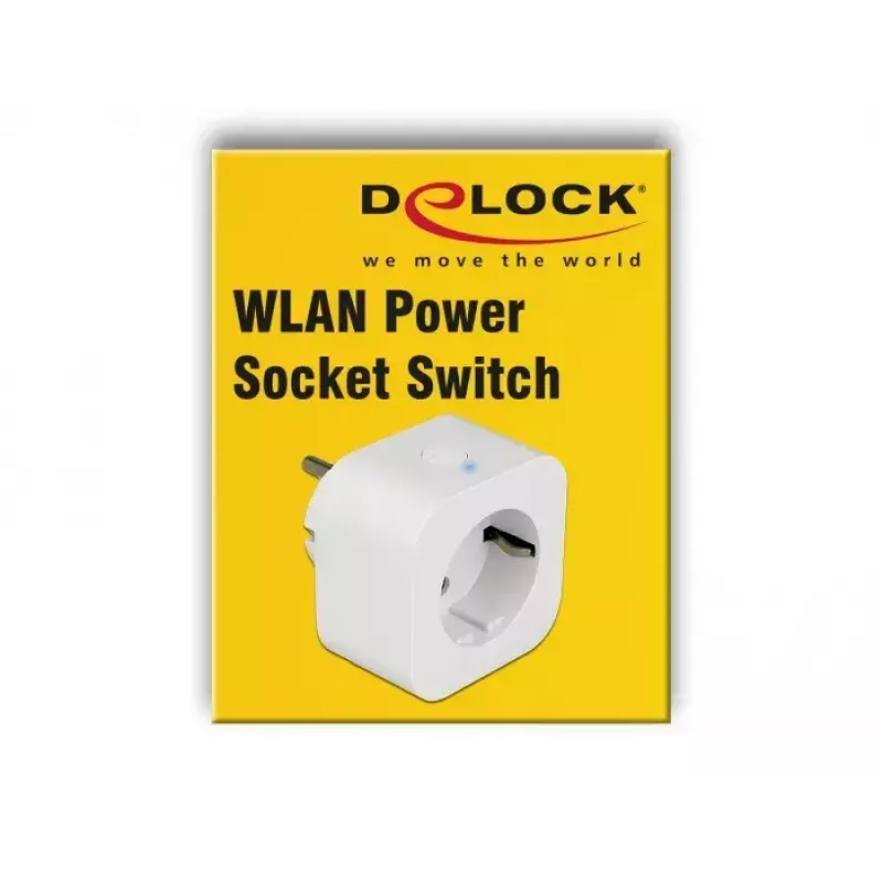 DeLOCK 11826 WLAN inteligentná zásuvka (Tasmota, MQTT), biela