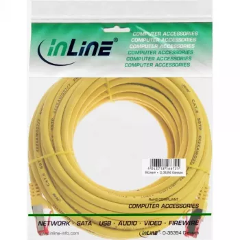 InLine patch kábel S/FTP PiMF Cat.6 250MHz PVC CCA žltý 5m