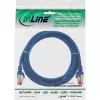 InLine patch kábel S/FTP PiMF Cat.6 250MHz PVC CCA modrý 0,25 m
