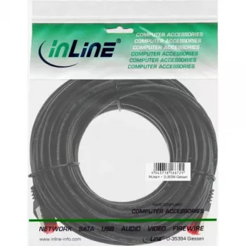 InLine patch kábel S/FTP PiMF Cat.6 250MHz PVC CCA čierny 5m