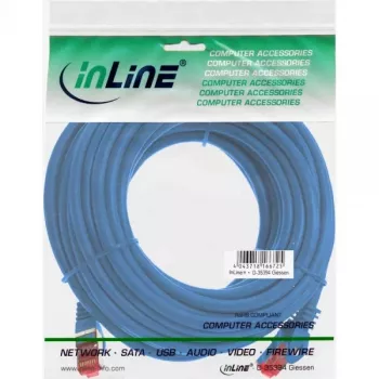 InLine Patch kábel S/FTP PiMF Cat.6 250MHz PVC CCA modrý 10m