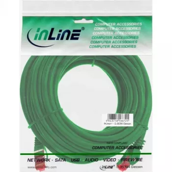 InLine Patch kábel S/FTP PiMF Cat.6 250MHz PVC CCA zelený 10m