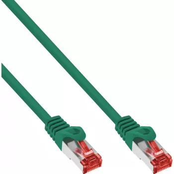 InLine Patch kábel S/FTP PiMF Cat.6 250MHz PVC CCA zelený 5m