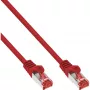 InLine Patch kábel S/FTP PiMF Cat.6 250MHz PVC CCA červený 0,25m