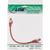 InLine Patch kábel S/FTP PiMF Cat.6 250MHz PVC CCA červený 0,25m