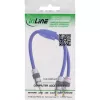 InLine audio kábel Premium 2x RCA samica / 3,5 mm samec pozlátený 0,25 m