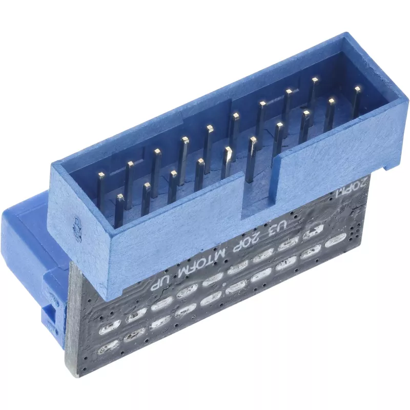 InLine USB 3.0 adaptér interný, konektor samec na konektor samica, UP-uhlový, 33448O