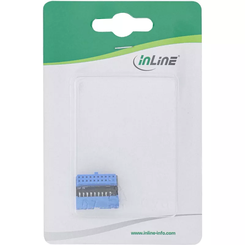 InLine USB 3.0 adaptér interný, konektor samec na konektor samica, UP-uhlový, 33448O