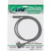 InLine DisplayPort 1.4 kábel, 8K4K, ľavý uhlový, čierny/zlatý, 5 m