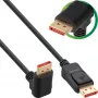 InLine DisplayPort 1.4 kábel, 8K4K, uhlový, čierny/zlatý, 5 m