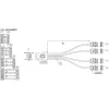 InLine SAS kábel Mini SAS SFF8087 na 4x SATA priamy OCR 0,5 m