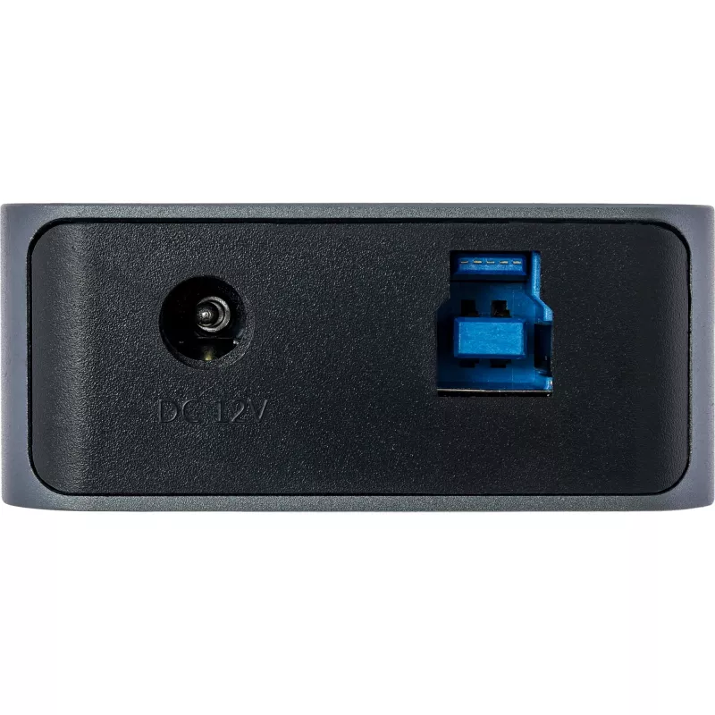 InLine USB 3.2 Gen.1 hub, 7-portový, s vypínačom, hliník, sivý, s napájacím zdrojom