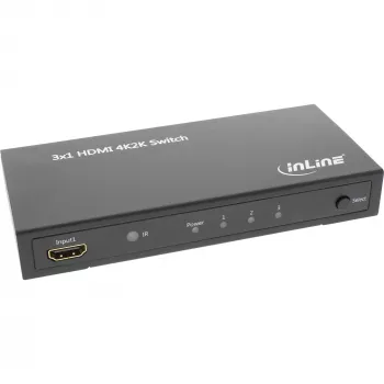 InLine HDMI switch 3 IN na 1 OUT signál 4K2K 3D HD audio