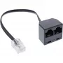 InLine ISDN splitter 1x RJ45 M / 2x RJ45 F, 8P4C bez odporov