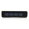StarTech.com 4-portový čierny SuperSpeed USB 3.0 hub, USB 3.2 Gen 1 (3.1 Gen 1) Type-A, 5000 Mbit/s, čierny, Power, 5 V, 2 A