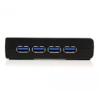 StarTech.com 4-portový čierny SuperSpeed USB 3.0 hub, USB 3.2 Gen 1 (3.1 Gen 1) Type-A, 5000 Mbit/s, čierny, Power, 5 V, 2 A