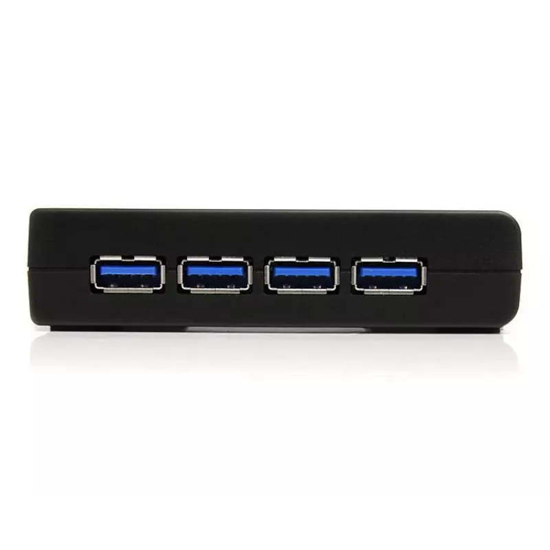 StarTech.com 4-portový čierny SuperSpeed USB 3.0 hub, USB 3.2 Gen 1 (3.1 Gen 1) Type-A, 5000 Mbit/s, čierny, Power, 5 V, 2 A