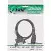 InLine USB 2.0 kábel A samec na A samica pre záslepku slotu, 0,6 m, čierny, hromadné balenie 120 kusov