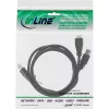 InLine USB 3.2 Gen.1 Y kábel 2x Type-A konektor samec / Micro-B konektor samec, čierny, 1,5m