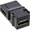 InLine HDMI Keystone Snap-In modul, 4K/60Hz, HDMI AF/AF zahnutý čierny