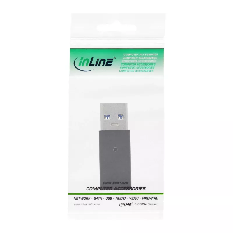 USB 3.2 Gen.2 adaptér InLine 35810 USB-A konektor samec USB-C konektor samica