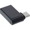 InLine USB 3.2 Gen.2 adaptér, USB-C konektor samec na USB-A konektor samica zahnutý 90° OTG