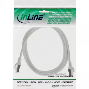 InLine patch kábel SF/UTP Cat.5e biely 0,3 m