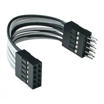 InLine USB interný predlžovací kábel 2x 5 pin samec / samica priamy, 0.05m