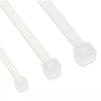 Sťahovacie pásky InLine 400 mm × 4,8 mm, pevnosť v ťahu 215,7 N, béžová, 100 ks