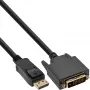 InLine konvertorový kábel DisplayPort na DVI, čierny, 5 m