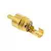 InLine RCA kovový konektor na spájkovanie, čierny, červený krúžok, pre 6-mm kábel