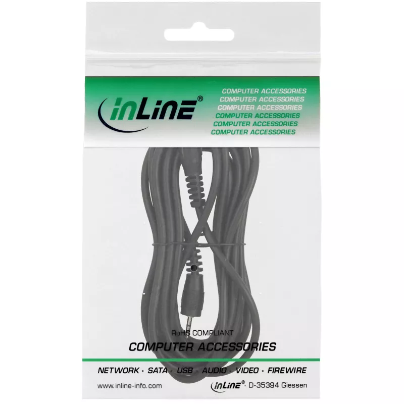 InLine audio kábel 2,5mm stereo konektor samec/samec 3m