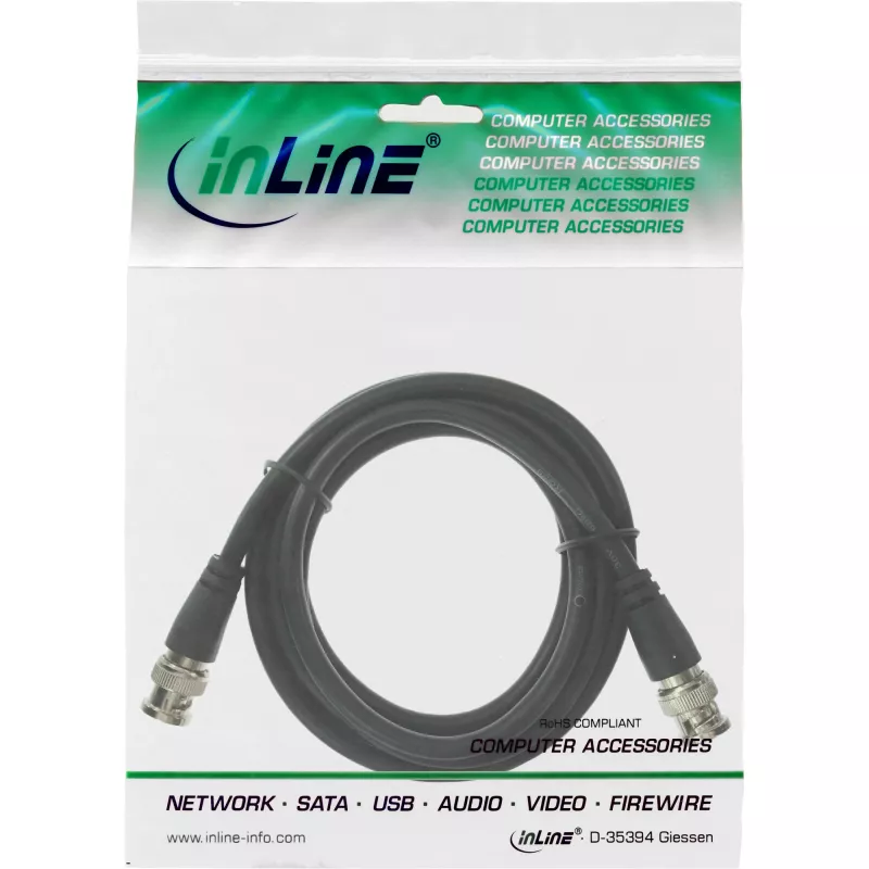 BNC video kábel RG59 75 Ohm 2 m InLine 10802