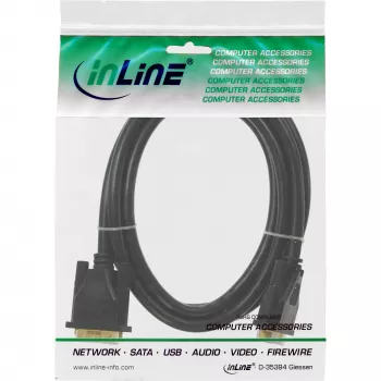DVI-D kábel Premium 24+1 konektor samec/samec Dual Link pozlátený 7,5 m InLine 17787P