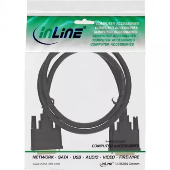 InLine DVI-D kábel Premium 24+1 konektor samec/samec Dual Link pozlátený 1m 17771P