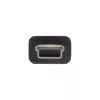 InLine USB Mini-Y kábel 2x Type-A konektor samec / Mini-B konektor samec, 5-pinový, 1m