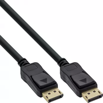 InLine DisplayPort kábel čierny pozlátený 1,5m