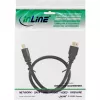 InLine HDMI kábel, High Speed HDMI kábel, M/M, čierny, pozlátené kontakty, 15 m