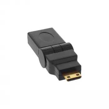 HDMI adaptér InLine 17690M HDMI A konektor samica / HDMI C konektor samec sklopný pozlátený