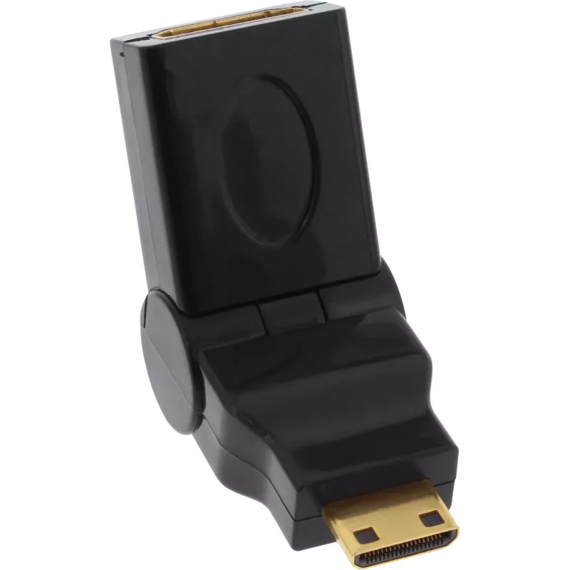 HDMI adaptér InLine 17690M HDMI A konektor samica / HDMI C konektor samec sklopný pozlátený