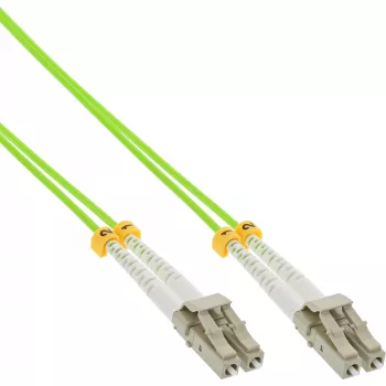 InLine sklenené duplexné vlákno kábel LC/LC 50/125µm OM5 1 m