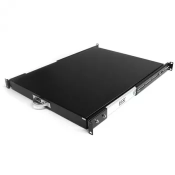 StarTech.com 1U výsuvná policová doska pre klávesnicu do serverového racku, 55lbs (25 kg), 22 palcov (55 cm) hlboký oceľový výsuv pre 19-palcový AV, sieťový rack zariadení