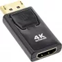 InLine konvertor DisplayPort konektor samec / HDMI konektor samica, 4K/60Hz, s audiom