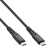 InLine USB4 kábel, USB-C konektor samec/samec, PD 240 W, 8K60Hz, TPE čierny 0,5 m
