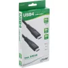 InLine USB4 kábel, USB-C konektor samec/samec, PD 240 W, 8K60Hz, TPE čierny 0,5 m