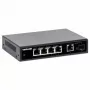 Intellinet 5-portový Gigabit Ethernet PoE+ switch s SFP portom 91W PoE rozpočet