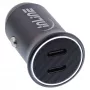 InLine USB auto nabíjačka Power Delivery, 2x USB-C, čierna