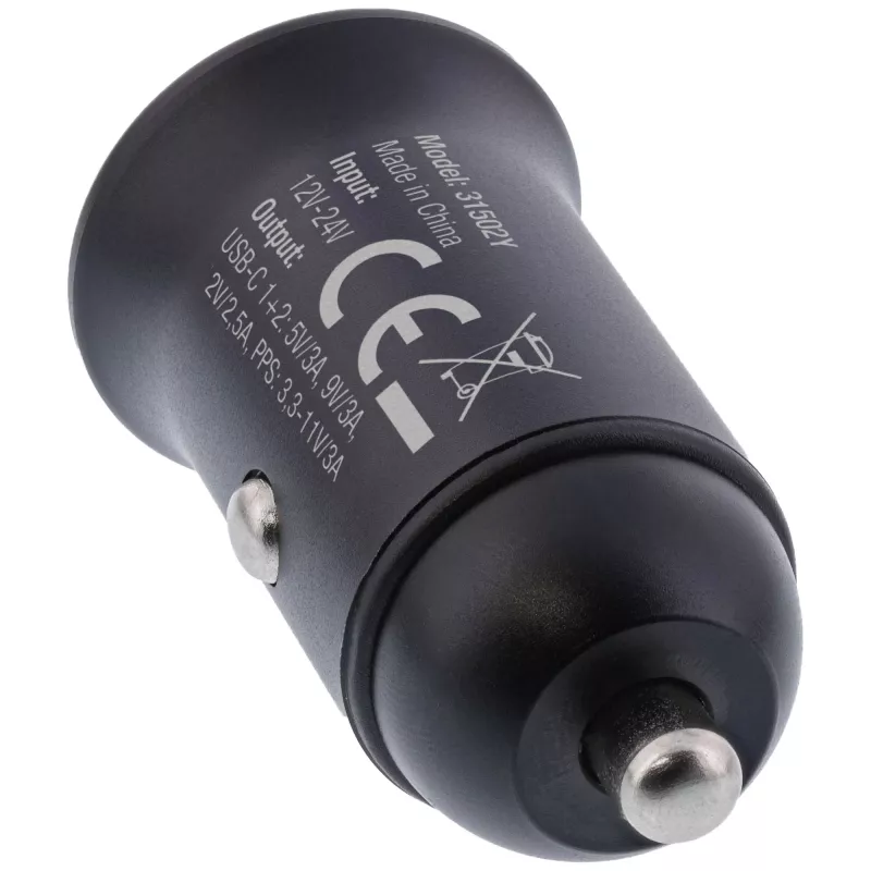 InLine USB auto nabíjačka Power Delivery, 2x USB-C, čierna
