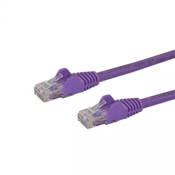 StarTech.com 1m CAT6 ethernetový kábel - fialový CAT 6 gigabitový ethernetový kábel - 250 MHz 100W PoE RJ45 UTP sieťový/patch kábel Snagless s odľahčením, jednotlivo testovaný